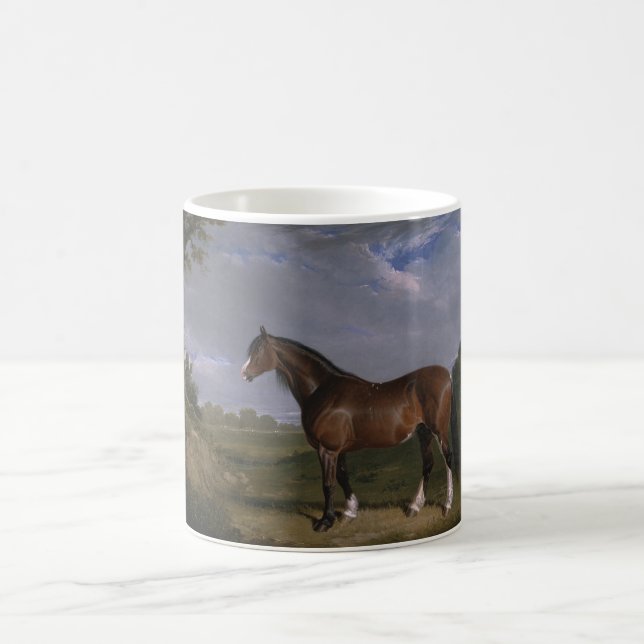 Taza De Café Clydesdale Stallion (Caballo tostado) (Animal) (Centro)