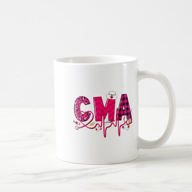 Taza De Café Cma Medical Istant Valentines Day Nursing Valen  (Derecha)