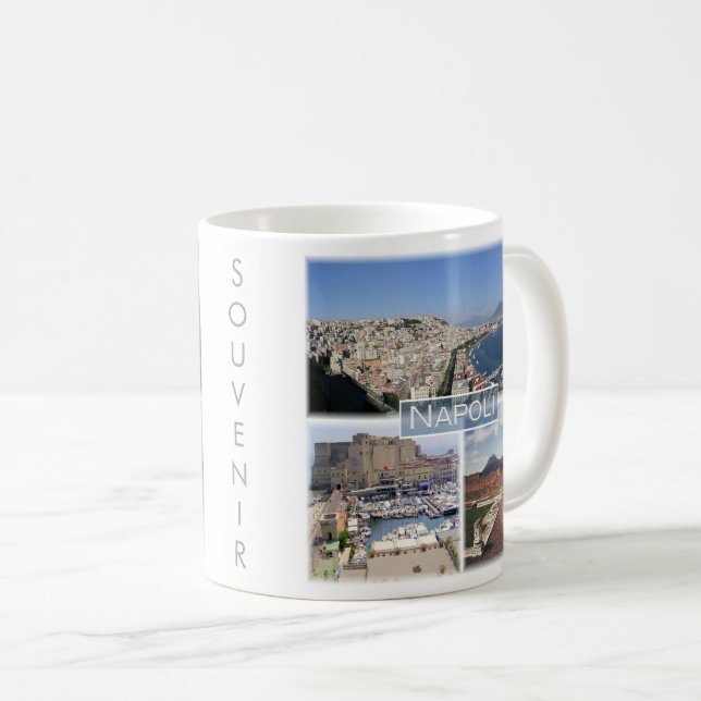 Taza De Café CMP030 NAPLES, MONTE VESUVIUS, Italia, (Anverso derecho)