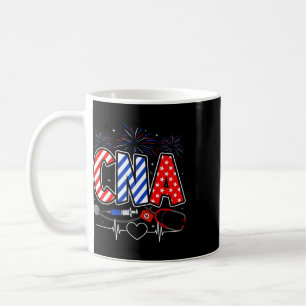 Taza De Café Cna 4 De Julio Bandera Americana Patriótica Usa St