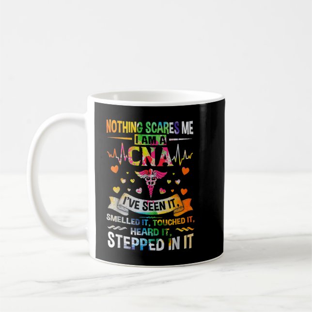 Taza De Café CNA Nothing me asusta Soy una enfermera de salud d (Izquierda)
