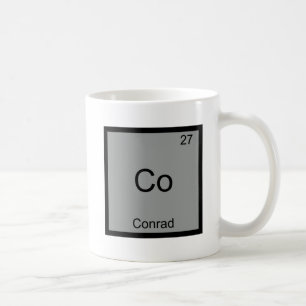 Taza De Café Co - Conrad Funny Chemistry Element Symbol T-Shirt