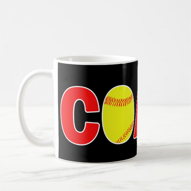 Taza De Café Coach Softball Coffee Mug (Izquierda)
