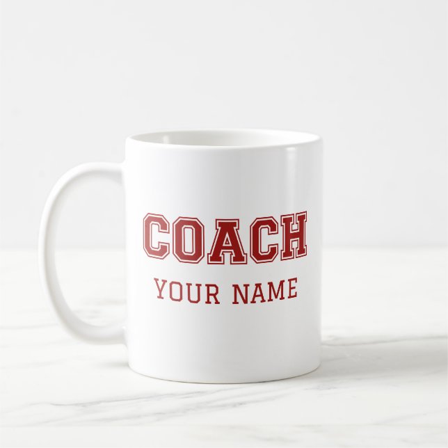 Taza De Café Coach Your Name (Izquierda)