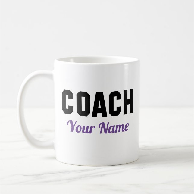 Taza De Café Coach Your Name (Izquierda)