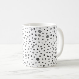 Taza De Café Coal Confetti Water Dots Classic Mug