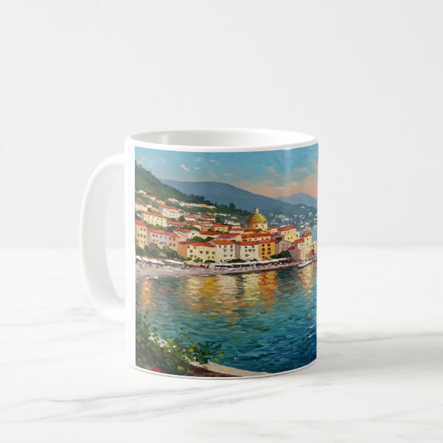 Taza De Café Coastal Village (Anverso izquierdo)