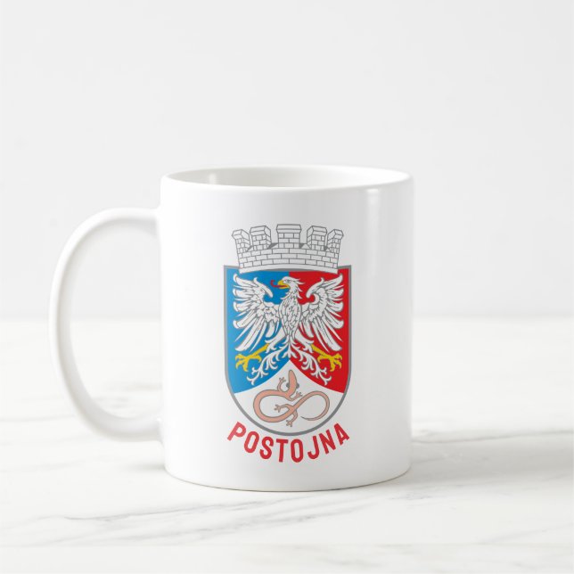 Taza De Café Coat of Arms of Postojna, Slovenia (Izquierda)