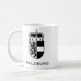 Taza De Café Coat of Arms of Salzburg Monochrome Fine Art