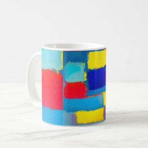 Taza De Café "Cobalt Carnival" Arte Abstracto