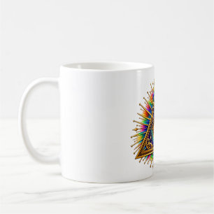 Taza de café Cobalt Sun Eye