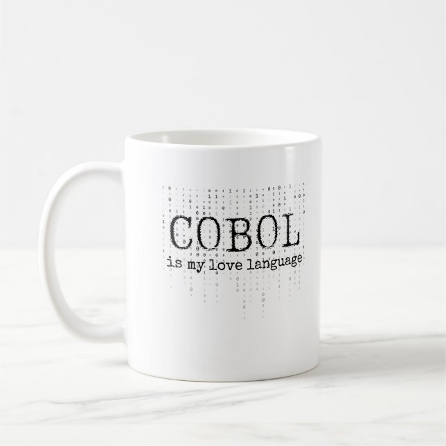 Taza De Café Cobol es mi lenguaje de amor.b (Izquierda)