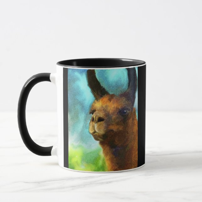 Taza de café cobrable del arte de la llama (Izquierda)