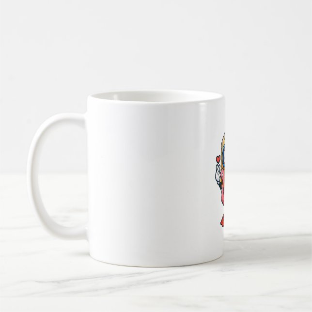 Taza De Café CobyBiscuit – Edición Flamingo Snorkel (Izquierda)