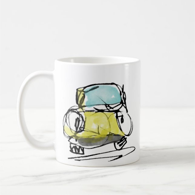 Taza De Café Coche (Izquierda)