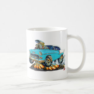 Taza De Café Coche 1955 de la turquesa de Chevy Belair