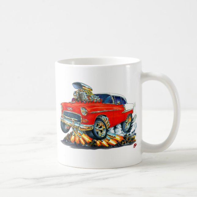 Taza De Café Coche 1955 del rojo de Chevy Belair (Derecha)