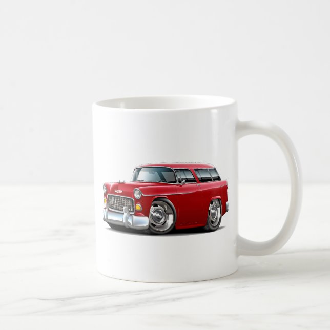 Taza De Café Coche 1955 del rojo del nómada de Chevy (Derecha)