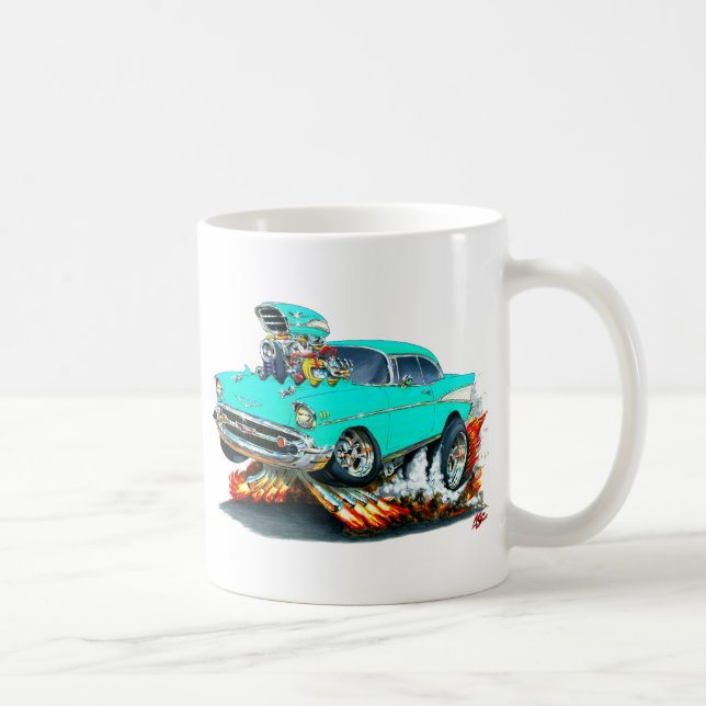 Taza De Café Coche 1957 de la turquesa de Chevy Belair (Derecha)