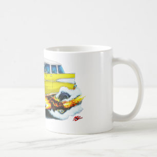 Taza De Café Coche 1957 del amarillo del nómada de Chevy