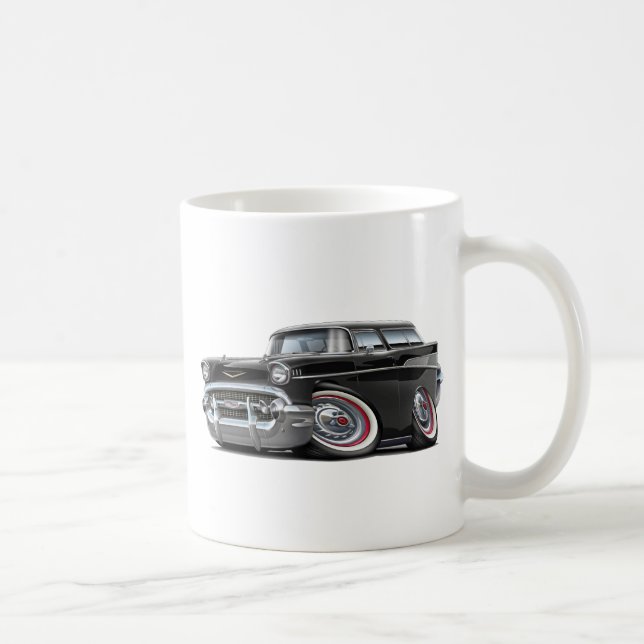 Taza De Café Coche 1957 del negro del nómada de Chevy (Derecha)