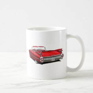 Taza De Café Coche 1959 del rojo de Cadillac