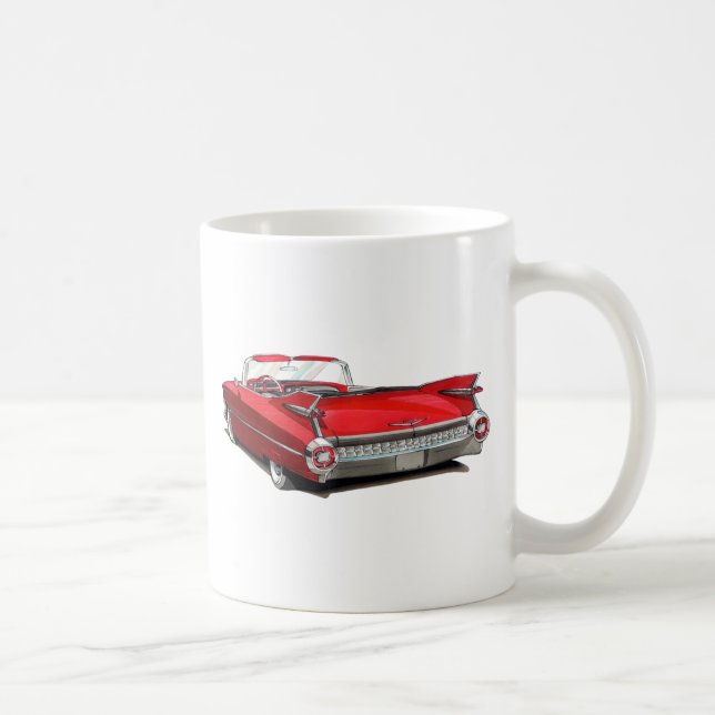 Taza De Café Coche 1959 del rojo de Cadillac (Derecha)