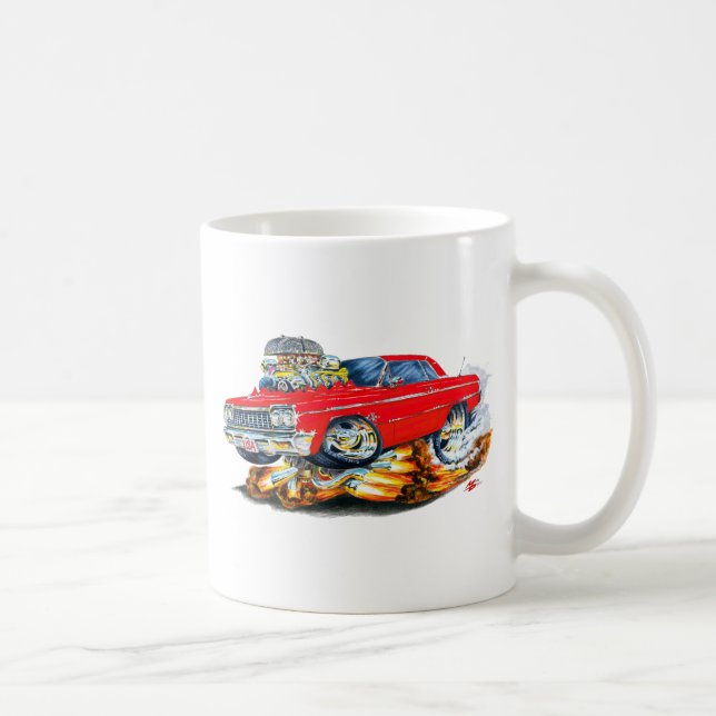 Taza De Café Coche 1964 del rojo del impala (Derecha)