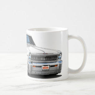 Taza De Café Coche 1966-67 del blanco de Nova