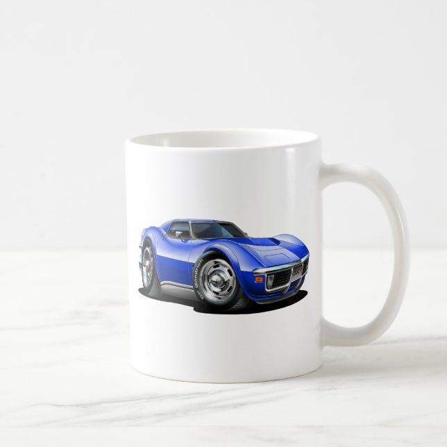 Taza De Café Coche 1968-72 del azul del Corvette (Derecha)