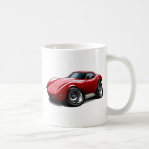 Taza De Café Coche 1973-76 del rojo del Corvette