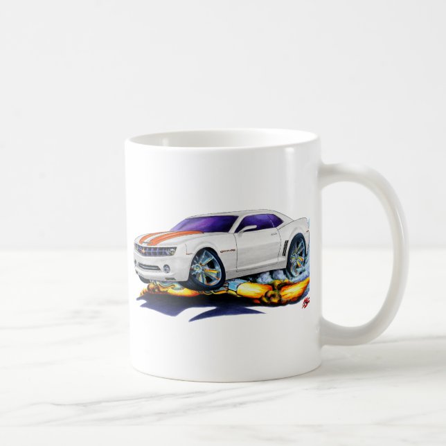 Taza De Café Coche 2010 del Blanco-Naranja de Camaro (Derecha)