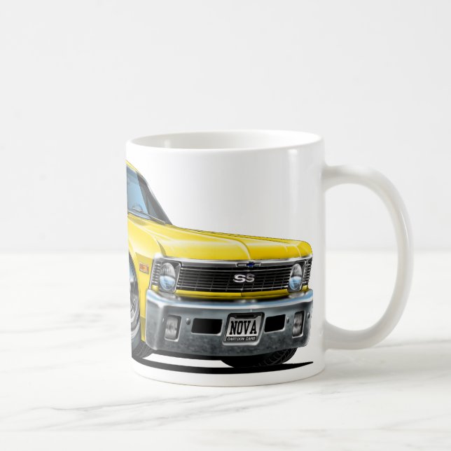Taza De Café Coche amarillo de Chevy Nova (Derecha)