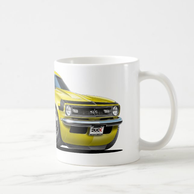 Taza De Café Coche Amarillo-Negro 1968 de Camaro (Derecha)
