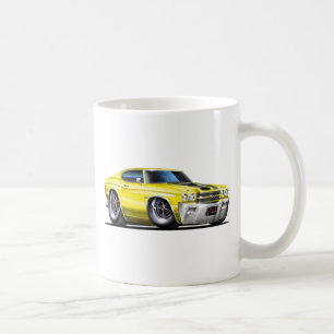 Taza De Café Coche Amarillo-Negro 1970 de Chevelle