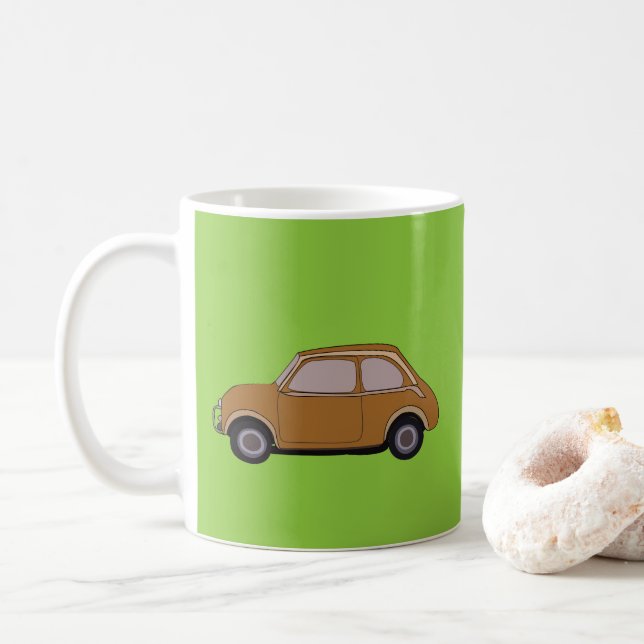 Taza De Café Coche Antiguo Retro (Con donut)