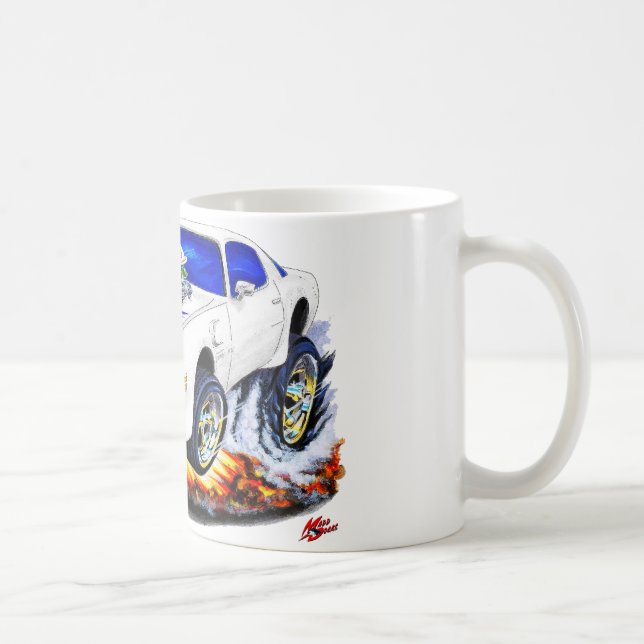 Taza De Café Coche Blanco-Azul 1979-81 del transporte (Derecha)