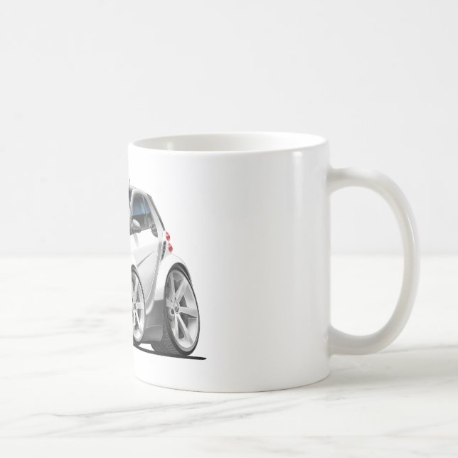 Taza De Café Coche blanco elegante (Derecha)