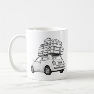 Taza De Café Coche blanco Fiat