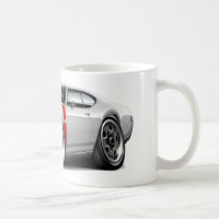 Coche Blanco-Rojo 1968 de Olds 442