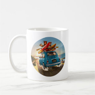 Taza De Café Coche Blue Fiat