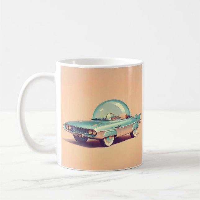 Taza De Café Coche Burbuja Atómico Futurista Blaster (Izquierda)