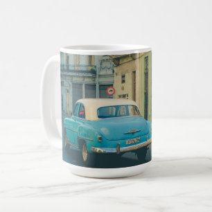 Taza De Café Coche Clásico Antiguo Fotografía Callejera La Haba