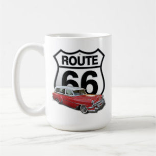 Taza De Café Coche Clásico Ruta 66