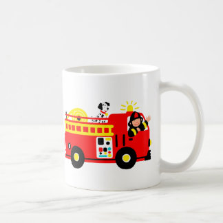 Taza De Café Coche de bomberos
