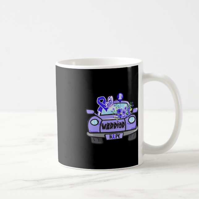 Taza De Café coche de esperanza para ataxia guerrero tee ataxia (Derecha)