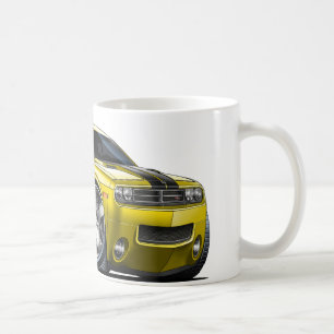 Taza De Café Coche del amarillo del desafiador de Dodge