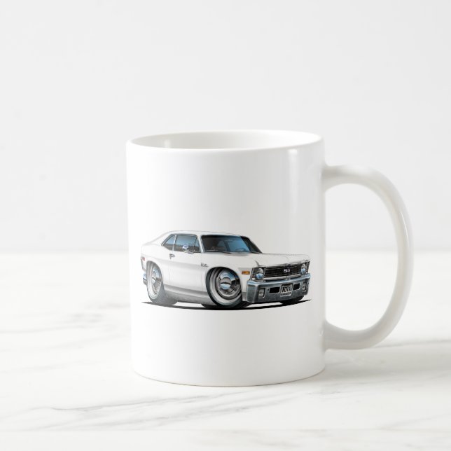 Taza De Café Coche del blanco de Chevy Nova (Derecha)