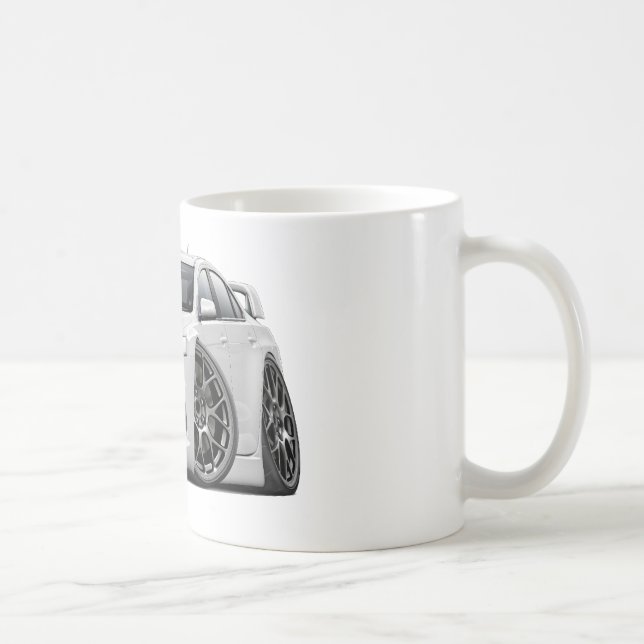Taza De Café Coche del blanco de Evo (Derecha)