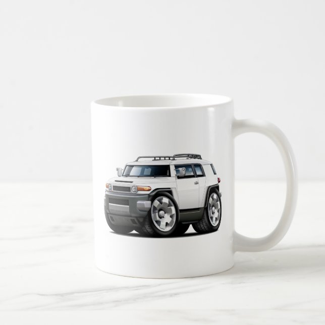 Taza De Café Coche del blanco del crucero de FJ (Derecha)